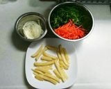 お弁当常備菜♪冷凍可！野菜のカレー炒め☆作り方1写真