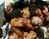 鶏肉簡単！親鳥のかしわバター丼作り方5写真