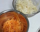 鶏もも肉とごぼうの南蛮酢炒め作り方1写真