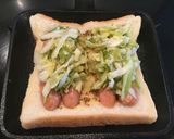 ザワークラウトとウインナーのホットサンド作り方3写真