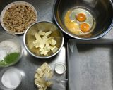 ホワイトチョコと抹茶のブラウニー作り方1写真