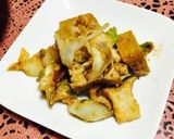 厚揚げと長ネギとエリンギの味噌バター炒め作り方3写真