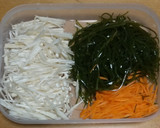 切り昆布とえのき茸、人参の炒め作り方1写真