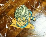 チョコプレート　ドラゴンボール　悟空作り方2写真
