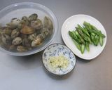 アスパラガスのボンゴレビアンコ作り方1写真