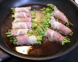 簡単！春菊の牛肉巻きのすき煮作り方1写真