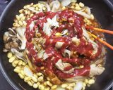 焦がし大豆と柔らか鶏のトマトデミグラス作り方5写真