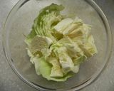 簡単★キャベツとツナのスタッフドバゲット作り方1写真