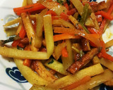 大根の皮のカレーきんぴら作り方4写真