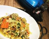 焦がし大豆と柔らか鶏のトマトデミグラス作り方7写真