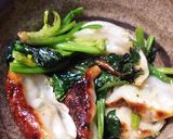 時短!餃子と野菜の一緒蒸し焼き作り方5写真