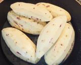 材料5つ☆卵なしさつまいもレーズンタルト作り方1写真