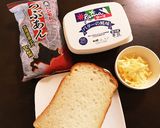 名古屋名物小倉トーストonチーズ作り方1写真
