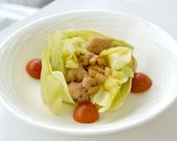 春キャベツのみそチキン風味のせ作り方7写真