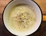 白菜の豆乳スープ作り方7写真