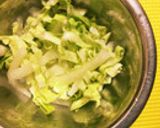 簡単弁当に☆キャベツと沢庵和えただけ～作り方4写真