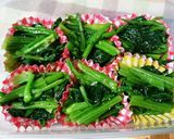 副菜やお弁当に♡小松菜ナムル♡冷凍保存可作り方4写真