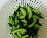 いかと胡瓜の食べるラー油炒め❤️作り方2写真