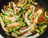 いかと胡瓜の食べるラー油炒め❤️作り方5写真