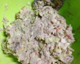 鶏肉すりみのお好み焼き作り方3写真