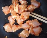 セロリとなすと鶏肉のピリ辛中華炒め♪作り方7写真