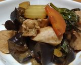セロリとなすと鶏肉のピリ辛中華炒め♪作り方12写真