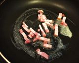 ベーコンとほうれん草のクリームパスタ作り方3写真