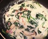 ベーコンとほうれん草のクリームパスタ作り方6写真