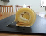 バナナロールケーキ作り方30写真