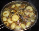豆腐と白玉団子の　　だご汁作り方7写真
