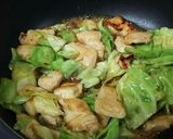 鶏むね肉と春キャベツの生姜焼き作り方8写真