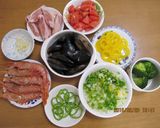 海鮮鍋の残り汁でパエリア作り方1写真