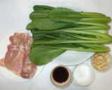 蒸し鶏小松菜のピーナッツサラダ♪鶏もも肉作り方1写真