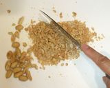 蒸し鶏小松菜のピーナッツサラダ♪鶏もも肉作り方4写真