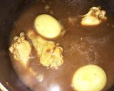 手羽元と卵のカレー風味煮込み作り方6写真