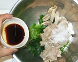 蒸し鶏小松菜のピーナッツサラダ♪鶏もも肉作り方7写真