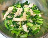 蒸し鶏小松菜のピーナッツサラダ♪鶏もも肉作り方10写真