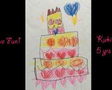 簡単子供と一緒に♥マシュマロ誕生日ケーキ作り方7写真
