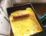 サラミの入った卵焼き作り方2写真