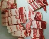 豚ばら肉ガッツリ和風パスタ作り方2写真