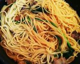 豚ばら肉ガッツリ和風パスタ作り方7写真