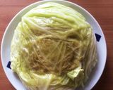 春キャベツのレンジ蒸し☆春色あんかけ作り方9写真