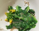 最高に美味♡パクチーパスタ菜の花添え作り方2写真