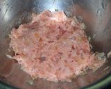 キャベツと玉ねぎのカレー味ふわふわ肉団子作り方3写真