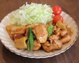 簡単★鶏肉（もも肉）とレンコンの生姜焼き作り方8写真