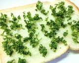 パセリたっぷり❀ブロ×塩昆布和トースト作り方3写真