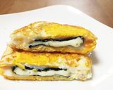 簡単！海苔とチーズで目玉つぶし焼き作り方4写真