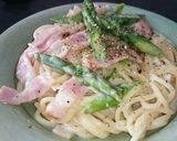 アスパラ＆ベーコンのトマトパスタ♪作り方7写真