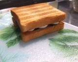 自作ﾎｰﾚﾝ草を使ってトーストサンド☆作り方4写真