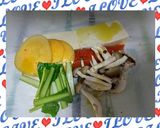 サーモン➕豆腐➕野菜の包み蒸し♥作り方1写真